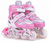 רולר בליידס XL abec 7 מתכוונן ורוד רולר בליידס XL abec 7 מתכוונן ורוד